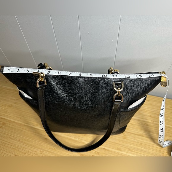 MICHAEL Michael Kors Black and White Leather Tote - Picture 11 of 12
